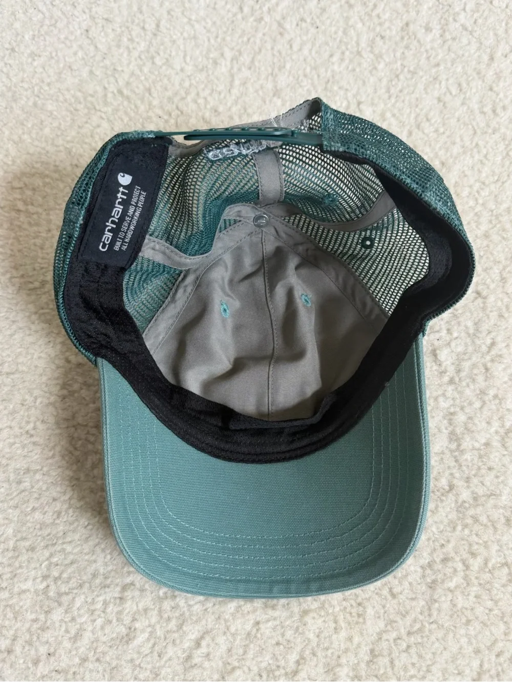Carhartt Teal Green Mesh Back Cap Hat